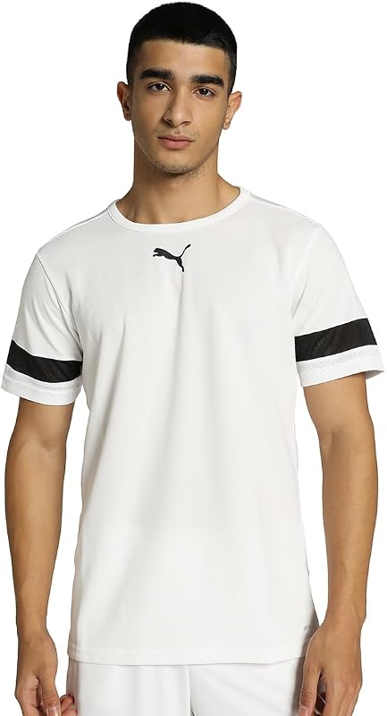 Herren Teamrise Jersey Shirt, Puma White-puma Black-puma White, M EU