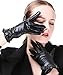 Harrms Best Luxury touchscreen Italian Nappa Genuine Leather Gloves for women's Texting Driving Cashmere Lining