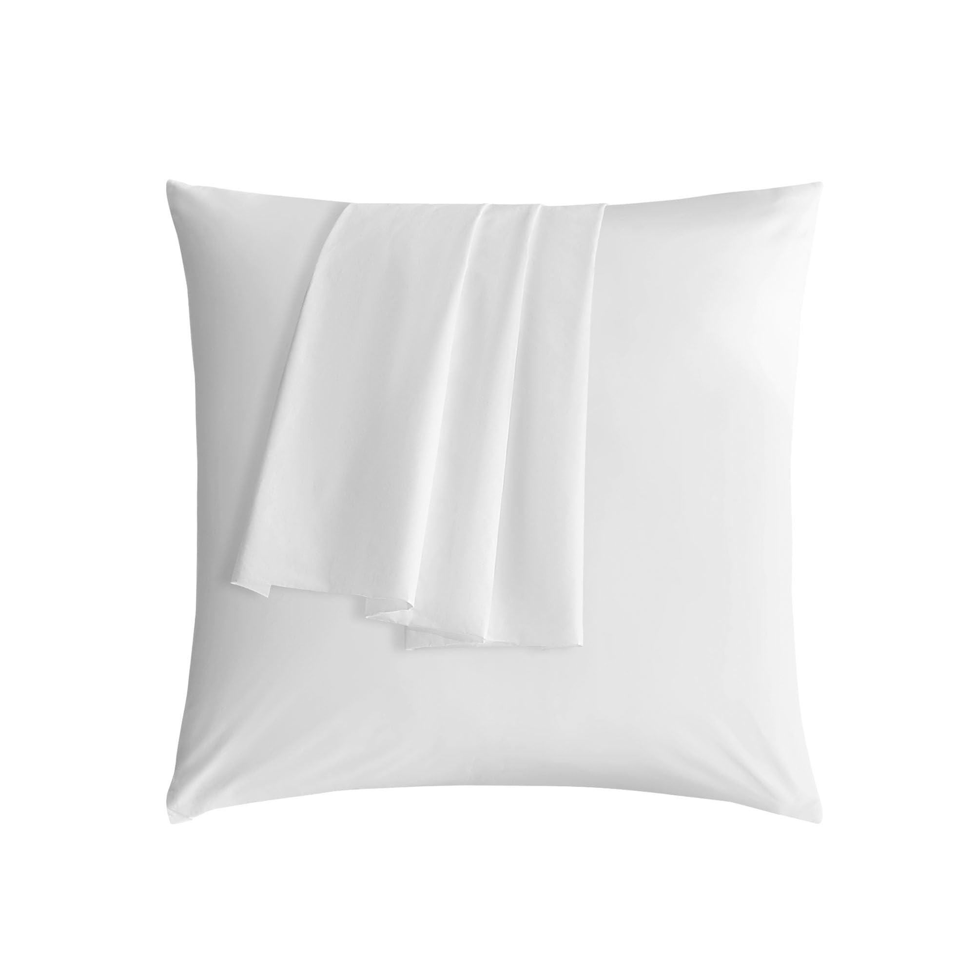 Sonive 100% Cotton Hypoallergenic Pillow Protector, White, 65 x 65 cm x 2, Oeko-TEX Certified Super Soft Premium Cosy Cushion Cover,White