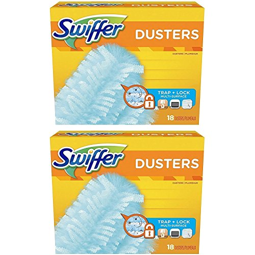 Swiffer 180 Dusters, Multi Surface Refills, Unscented Scent, 18 Count, 2-Pack