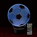 3D Optical Illusion Lamp Soccer Ball Night Light Birthday Gifts for Kids 7 Color Changing Soccer Light with Remote for Home Decor Toys for Sport Fans