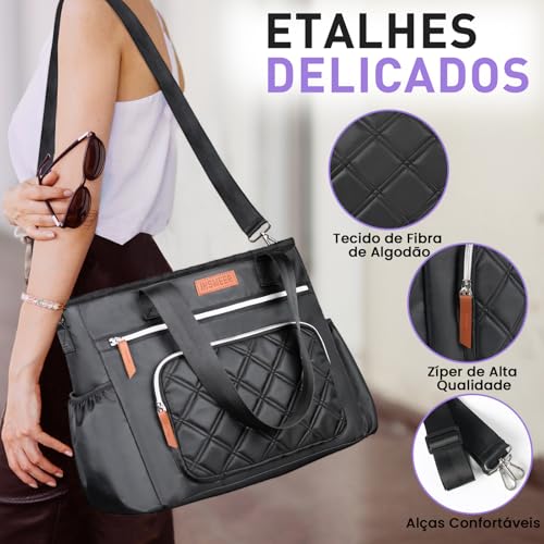 INSMEER Bolsa Térmica Grande Feminina 20L (35 Latas), Lancheira Portátil para Adultos, Bolsa de Almoço Impermeável com Abertura Ampla, Mochila Lancheira Reutilizável para Trabalho, Praia, Piquenique