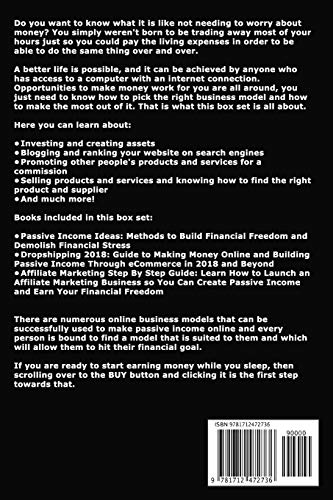 Passive Income, Dropshipping and Affiliate Marketing: Achieve Financial Freedom by Earning Passive Income Online so that You Can Be Free from the Rat Race and Travel the World