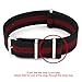 2pc 22mm Nato Ss Nylon Striped Black/Red,Black/Gray Interchangeable Replacement Pebble Lg Watch Band