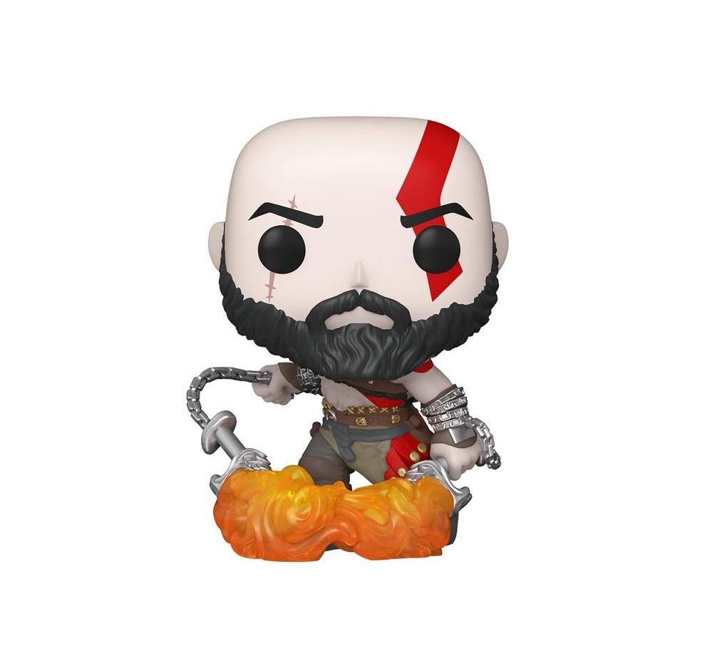 pop Funko Playstation 154 Kratos with The Blades of Chaos Glows in The Dark (no gamestop)
