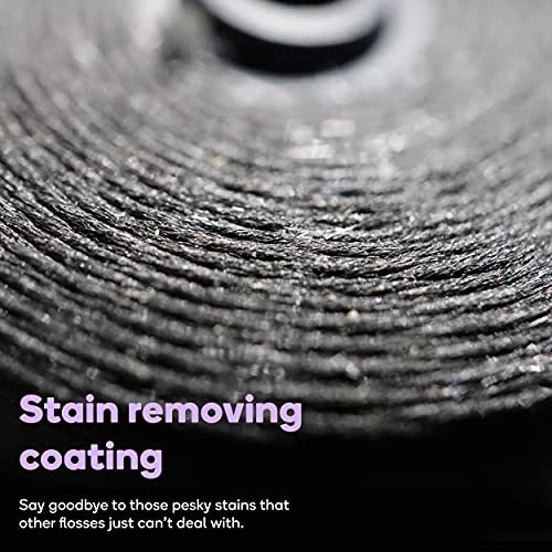 BURST Dental Floss, Expanding Refill Bobbins, Vegan, Charcoal Coated