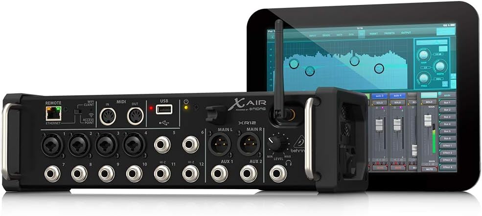 Behringer X AIR XR12. 12-Input Digital Mixer for iPad/Android Tablets with 4 Programmable MIDAS Preamps, 8 Line Inputs - Image 3