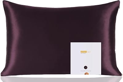 ZIMASILK 100% Mulberry Silk Pillowcase 600TC 6A Eggplant 50x75 cm