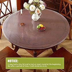 OstepDecor Frosted Round Table Cover Protector 2mm