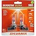 SYLVANIA - 9005 SilverStar Ultra - High Performance Halogen Headlight Bulb, High Beam, Low Beam and Fog Replacement Bulb, Brightest Downroad with Whiter Light, Tri-Band Technology (Contains 2 Bulbs) primary