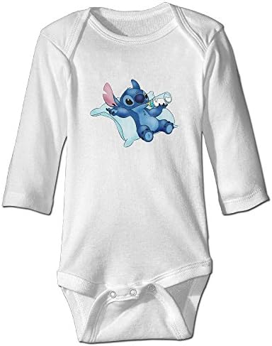 Lilo Stitch Cute Baby Design Funny Logo Bodysuits Funny Organic Cotton Baby Onesie Infant Boys Girls