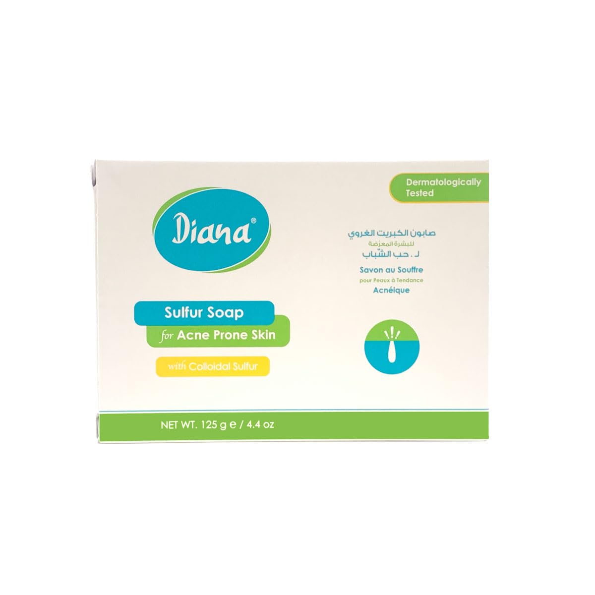 Diana 10% Sulfur Soap for ACNE Treatment 125g BY ELYSEESTAR
