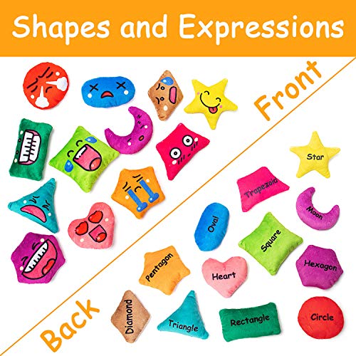 teytoy Bean Bags Kids Throwing Sensory Bean Bags with Shapes and