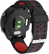 ISABAKE 20mm Silicone Watch Strap for Garmin Vivoactive 3, Forerunner 645/245 view 2