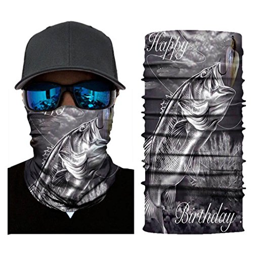 Unpara Outdoor Neck Gaiter Head Scarf Neck Windproof Face Mask Sun Protection Headband For Outdoor, Bikers, Hunters, Hikers, Sports, Fishing (A)