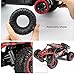 RC Cars High Speed Remote Control Truck 2.4Ghz 4CH Off Road RC Car Rock Off-Road Vehicle 1:16 Alloy Shell Monster Truck Rechargeable Buggy Vehicle (Red)