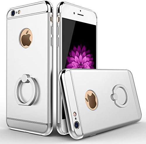 Zhimong Mobile Phone Shell Plating Ring Bracket,Car hook，iphone6 Case,Black，gold，rosegold，sliver，Red For 4.7,5.5