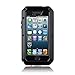 iPhone 5C Case, Tomplus Gorilla Glass Luxury Aluminum Alloy Protective Metal Extreme Shockproof Military Bumper Heavy Duty Cover Shell Case Skin Protector for Apple iPhone 5C (x-black)