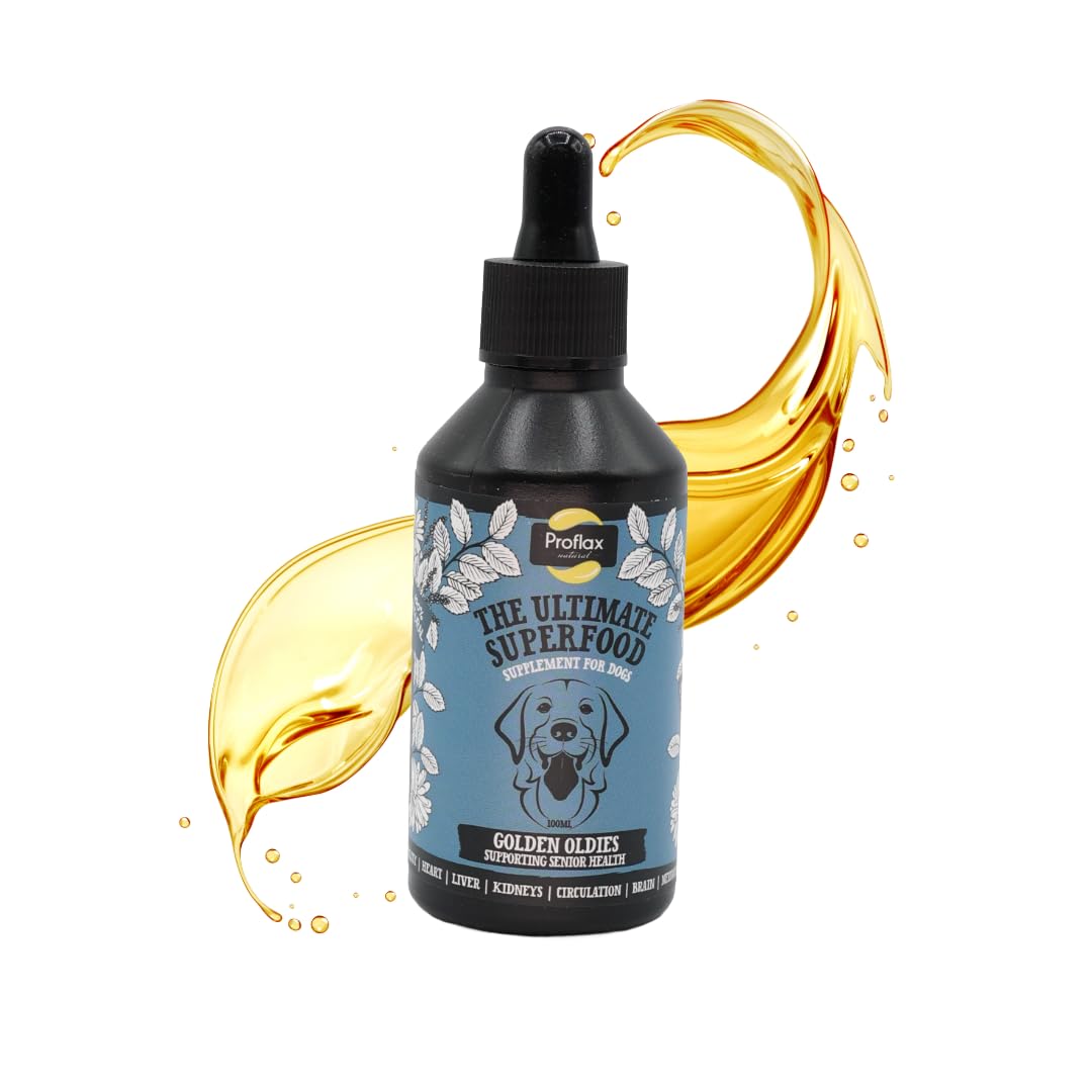 Proflax Golden Oldies Senior Support for Dogs – Mobility, Brain Function & Vitality for Ageing Dogs - 100ml