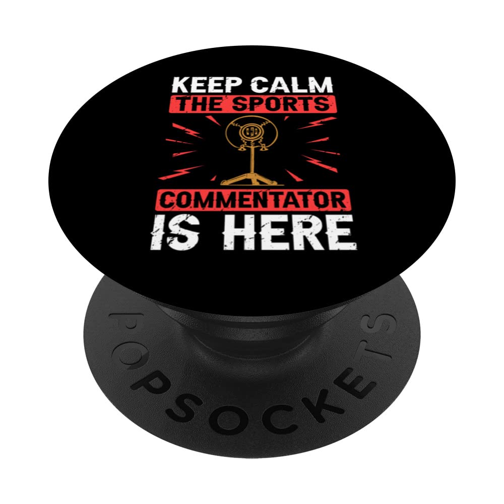Sports Commentator Sportscaster Sport Announcer PopSockets Swappable PopGrip