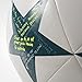 adidas Performance Champions League Finale Capitano Soccer Ball, White/Vapor Steel Grey/Tech Green, Size 5