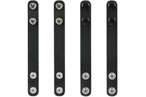 TACNEX Duty Belt Keepers with Double Snaps for 1.5"/1.75"/2"/2.25" Wide Leather Utility Belt Retainer Law Enforcement Police Security Tactical Military Accessories