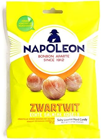 Napoleon Zwart wit Kogel Licorice Candy 5.29 oz each (4 Items Per Order)