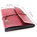 Scrapbook Photo Album, XIUJUAN Vintage Leather DIY Memory Book Handmade Refillable Guest Book, 10.8x8 inches 60 Pages, Birthday Gifts Wedding Anniversary Presents for Women, Butterfly Girl Red Large