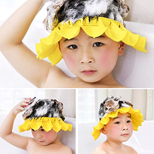 image for wonuu Baby Shower Cap, Shampoo Cap Adjustable Visor Bathing Protection