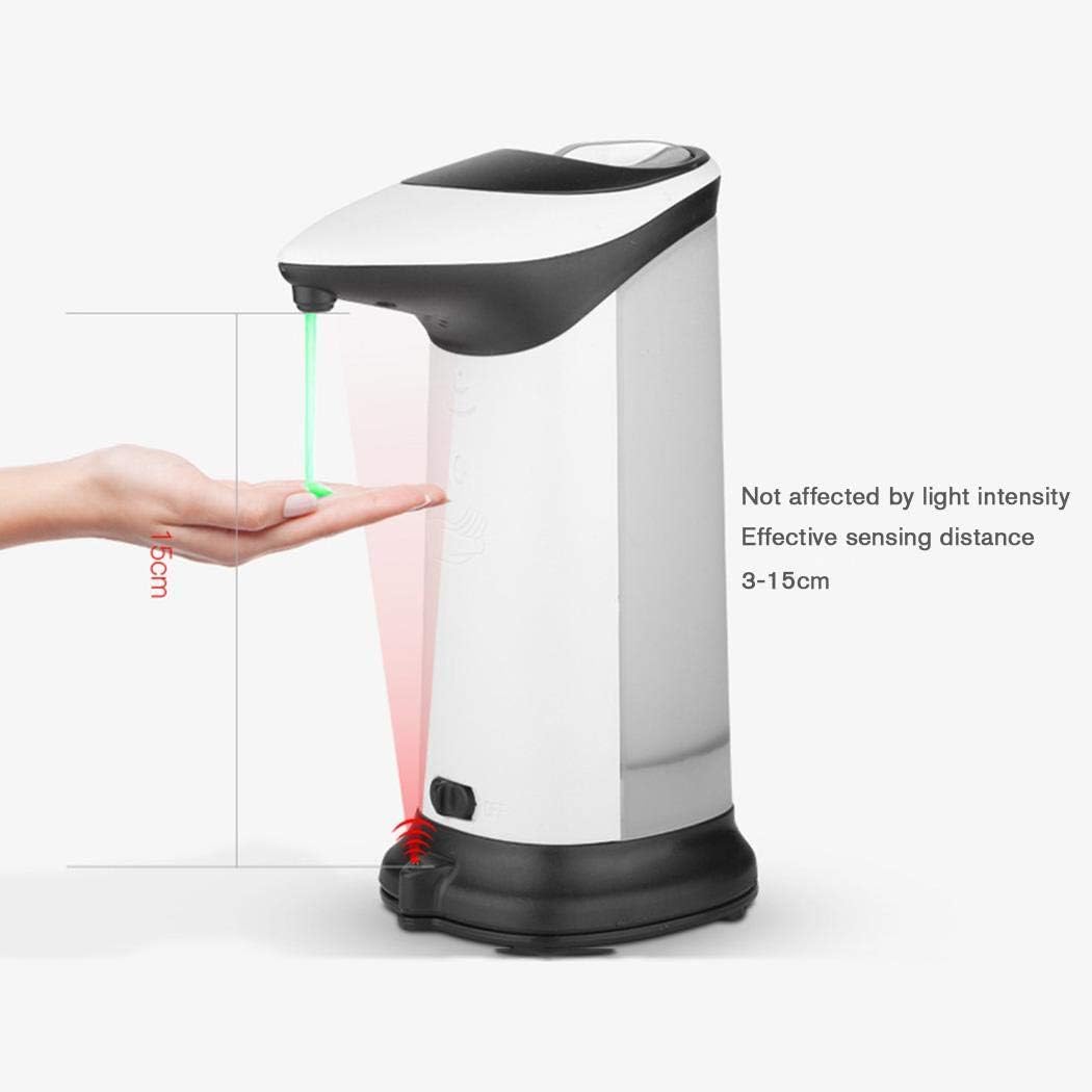 Xixou Touchless Automatic Soap Dispenser, Infrared Motion Sensor Stainless Steel Dish Liquid Handsfree Auto Hand Soap Dispenser for Kitchen and Bathroom