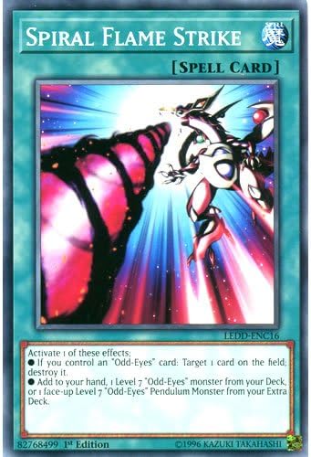 LEDD-ENC16 1st Ed Spiral Flame Strike Common Card Legendary Dragon Decks Yu-Gi-Oh Single Card
