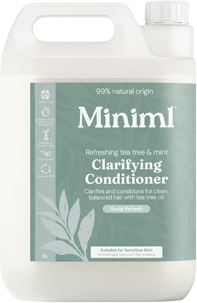 Miniml Natural Hair Conditioner 5L Refill Tea Tree Mint Eco Cruelty Free