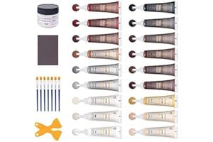 Wood Furniture Repair Kit - Wood Filler Scratch Repair for Hardwood Laminate Floor Furniture Touch Up Kit - Cover Surface Scr