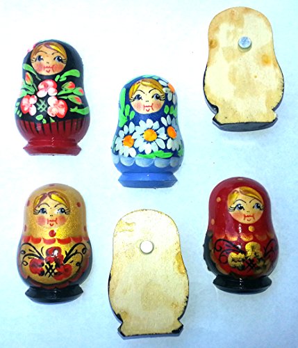 Magnet Russian Nesting matryoshka dolls wooden hand painted