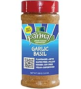 Parma! Vegan Parmesan Garlic Basil -- Nut-Free Keto Gluten-Free Plant-Based Dairy-Free Umami Chee...