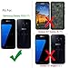 LeYi Compatible with Galaxy S7 Case with Glass Screen Protector [2 Pack], Glitter Bling Girls Women [PC Silicone Leather] Dual Layer Heavy Duty Phone Case for Samsung Galaxy S7 (2016) TP Rose Gold