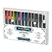 Paint Markers by Artistic Delta - Set of 12 Medium Point Oil-based Art Pens - Assorted Quick-Dry Opaque Colors with Matte Finish - Durable Case - For Use on Glass, Rock, Wood, Ceramic, Plastic, Metal
