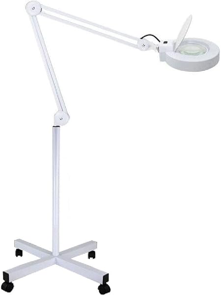 Amazon Co Jp 四輪フロアグレア虫眼鏡 Led無影灯 高級感のある雰囲気 有効径 127mm 文房具 オフィス用品