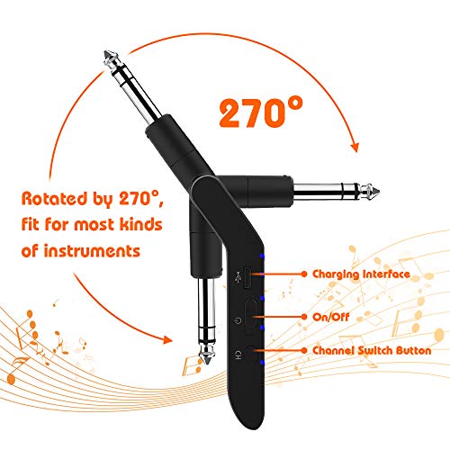 Getaria Wireless Guitar System Double Track Stereo Wireless Guitar