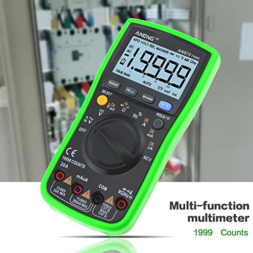 Digital Multimeter ANENG AN870 19999 COUNTS True-RMS Auto Range NCV Ohmmeter AC/DC Voltage Ammeter Current Meter Temperature Measurement