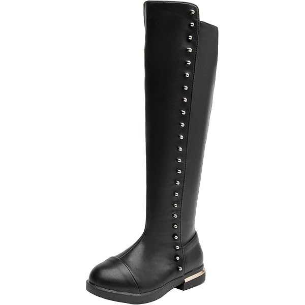 Bottes Cowboy Enfant Cuir – Bottes Western Mi-Mollet Fille & Garçon, Style Authentique Et Confortable