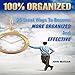 100% Organized: 25 Great Ways to Become More Organized and Effective: How to Be 100%, Book 3 by