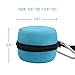 Echo Dot Case, Portable Carrying Travel Bag Protective Hard Case Cover for Amazon Echo Dot (2nd Generation) with Carabiner (Fits USB Cable and Wall Charger), Nylon-Blue (Black Zipper)