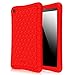 Fintie Silicone Case for Amazon Fire HD 8 - [Honey Comb Series] Light Weight [Anti Slip] Shock Proof Silicone Protective Cover [Kids Friendly] for Fire HD 8 Tablet (2016 6th Generation Only), Red