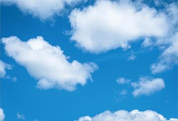 Amazon Com Laeacco Blue Sky Clouds Photography Background 7x5ft Cloudscape Clear Sky Clouds Background Newborn Baby Kids Children Adults Portrait Backdrops Studio Photographic Props Camera Photo