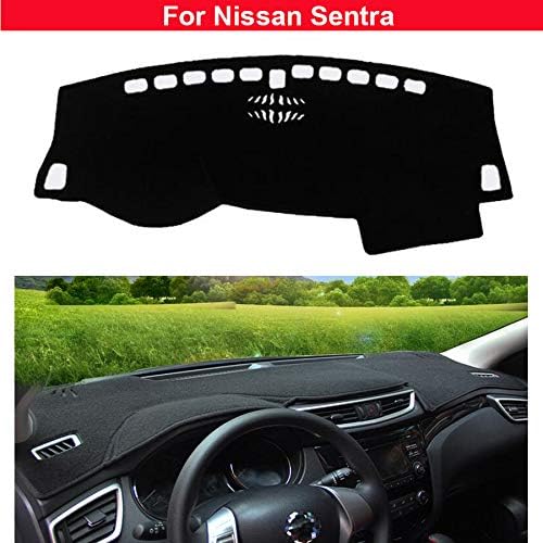 black Non slip Dash Carpet Dashboard Mat Car Dashboard Sun Cover Non slip Dash Mat.(Left hand drive)