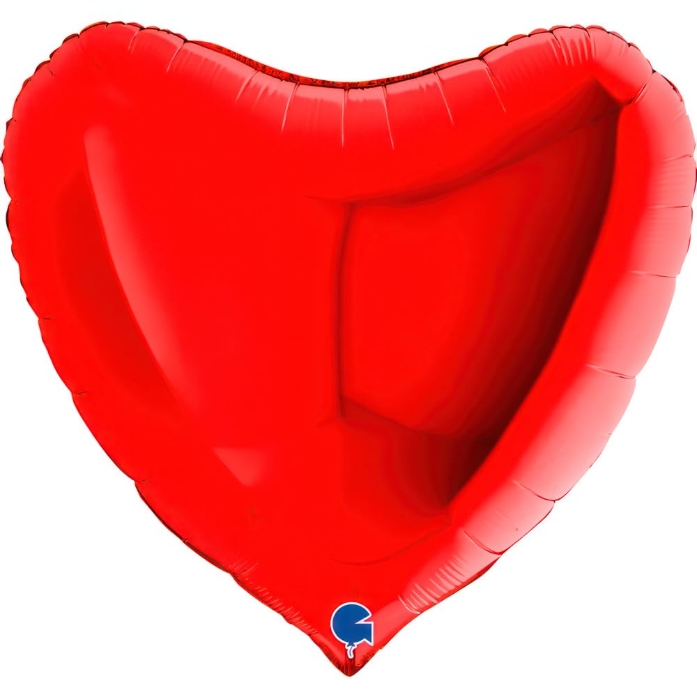 Grabo Heart Balloon Single Pack, Length- 36 Inch, Colour- Red