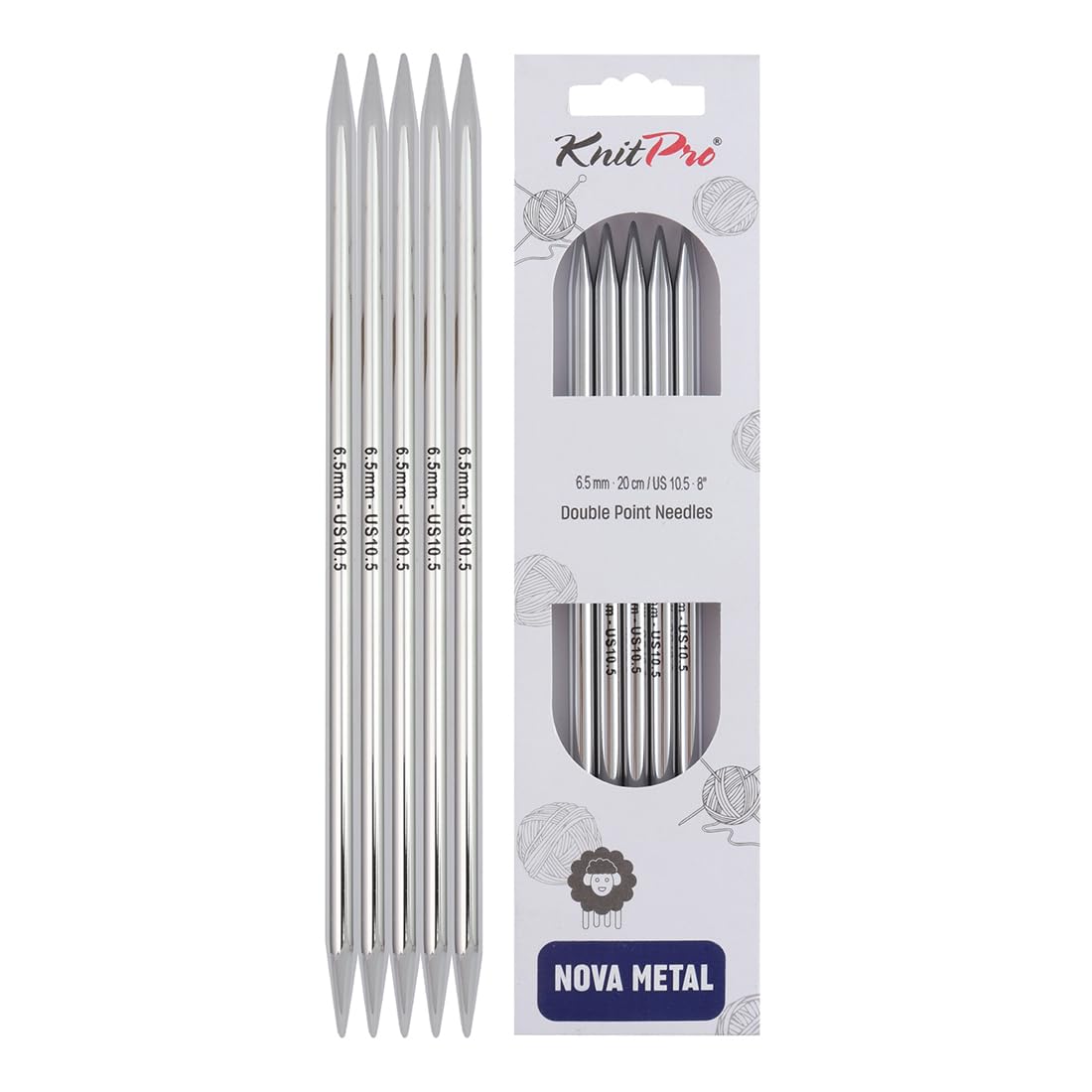 KnitPro Nova Double Pointed Needles 8" (20cm) | 6.50mm — image 1