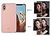 iPhone X Case, Wellerly LED Illuminated Selfie Light Cell Phone Case Cover [Rechargeable] Light Up Luminous Selfie Flashlight Case for iPhone X 5.8inch (Rose Gold)