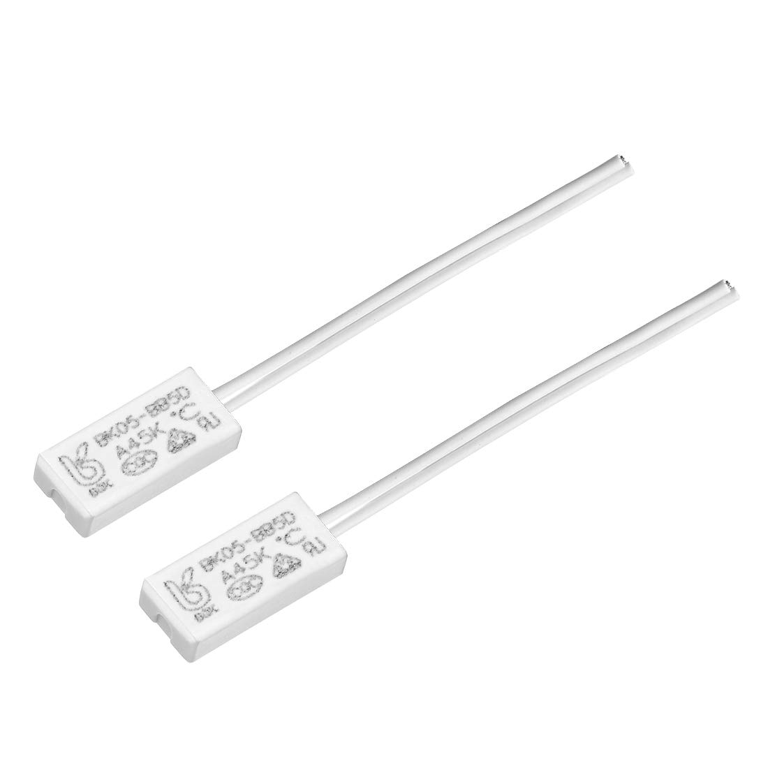 sourcing map Normally Open Temperature Switch, 45℃ N.O 2A Thermal Switch Thermostat Temperature Control Switch 2pcs